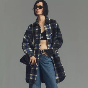 Anthropologie plaid shirt jacket shacket